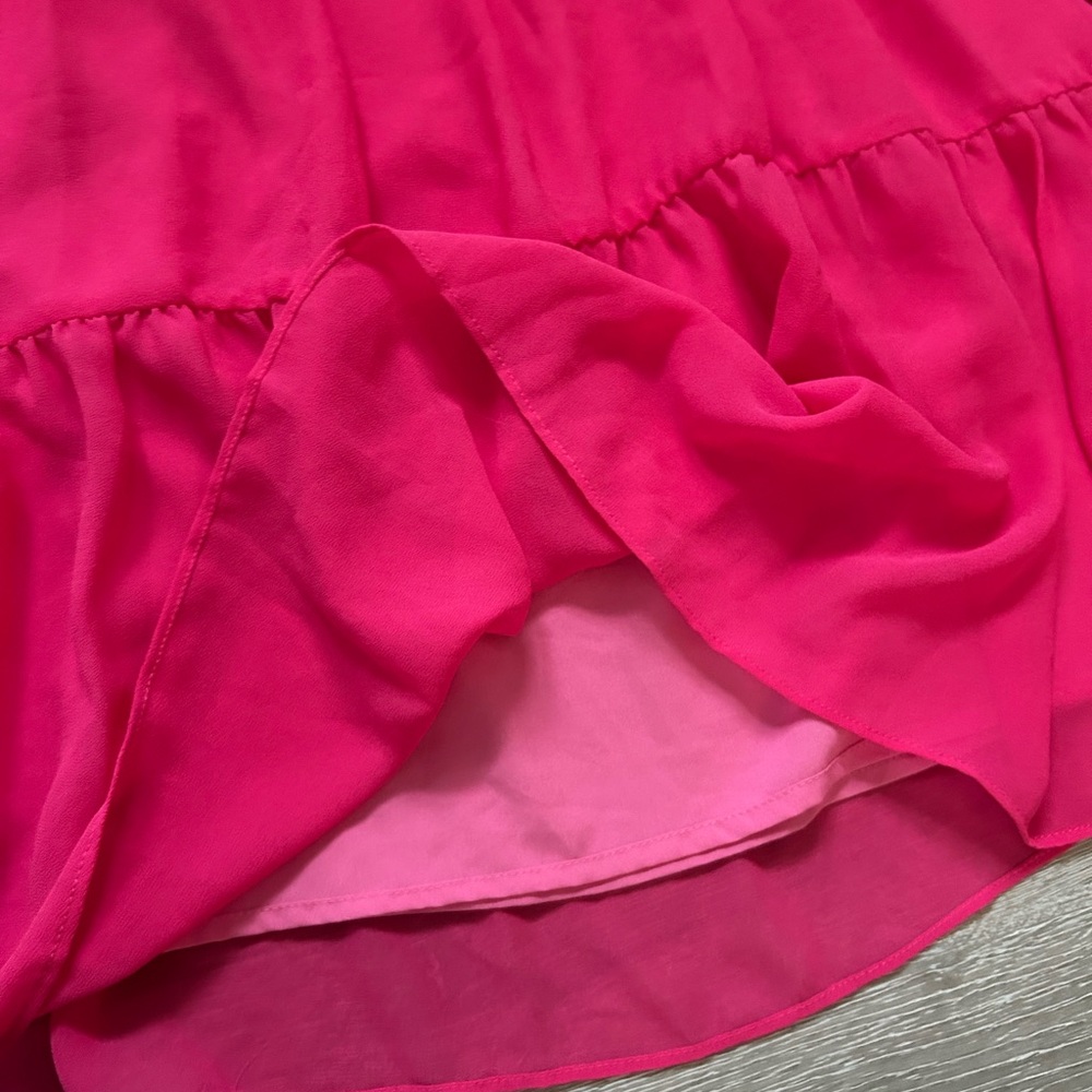 Sam Edelman Fuchsia Ruffled Kids Dress - Picture 4 of 5